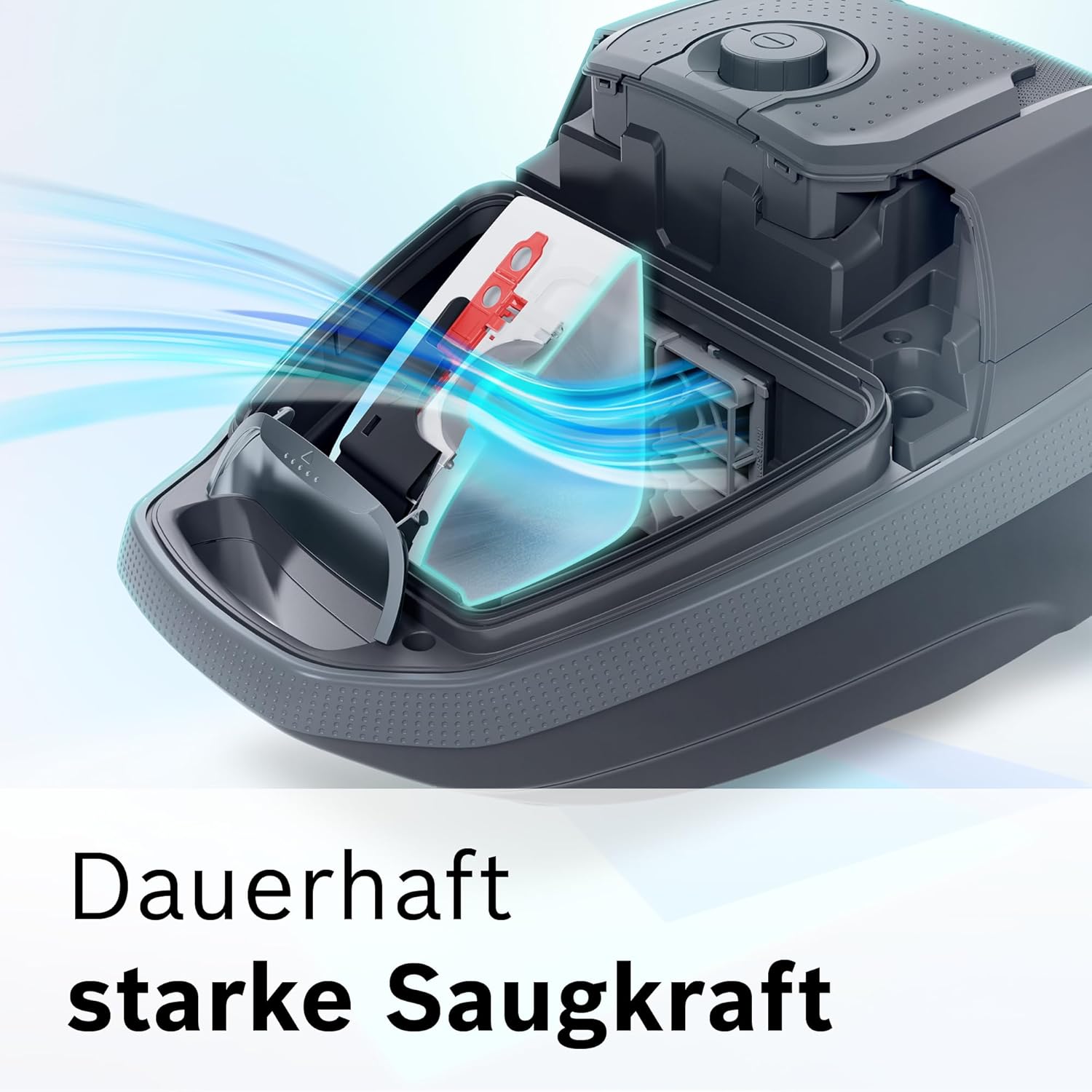 Bosch Staubsauger mit Beutel Serie 8 BGL8XALL, Testsieger, ideal für Allergiker, Hygiene-Filter, 10 Jahre Motorgarantie, Hartbodendüse, XXL-Polsterdüse, langes Kabel, Made in Germany, 650 W, schwarz