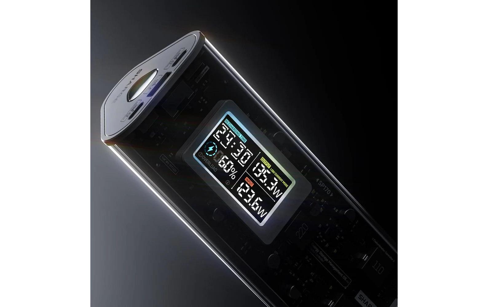 Powerbank Shargeek 170 24000 mAh<br>Handliche Powerbank im futuristischen Design