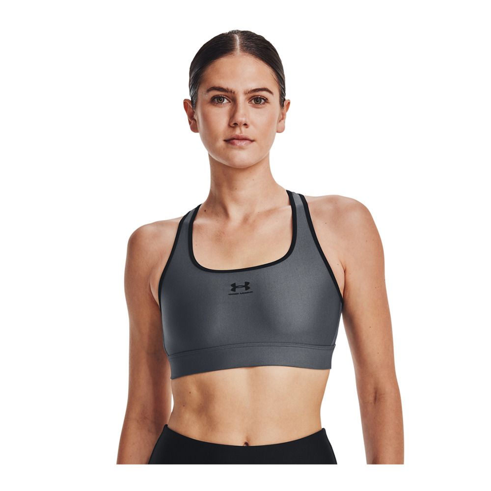 Under Armour MID PADLESS - Brassière Femme gray