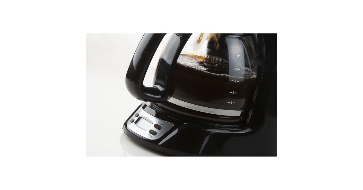 DomoKoffiezet met timer en display DO708K koffiefiltermachine  (Zwart, 1,5 Liter)