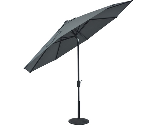 Soluna parasol, Ø 300 cm, polyester (PES), donkergrijs