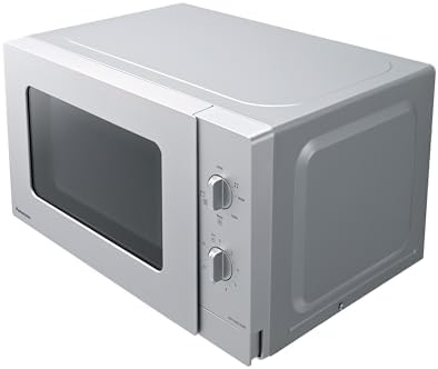 Panasonic NN GM23QMEPG Four à Micro Ondes Gril 20L avec Plateau en Verre et Grille Métallique, 800W, Grill 1000W, Décongélation, Réglage par Cadran, Quick 30, Minuterie, Argent : Cuisine et Maison