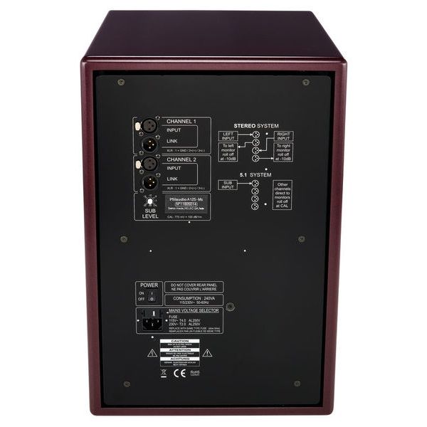 PSI Audio Sub A125-M Studio Red