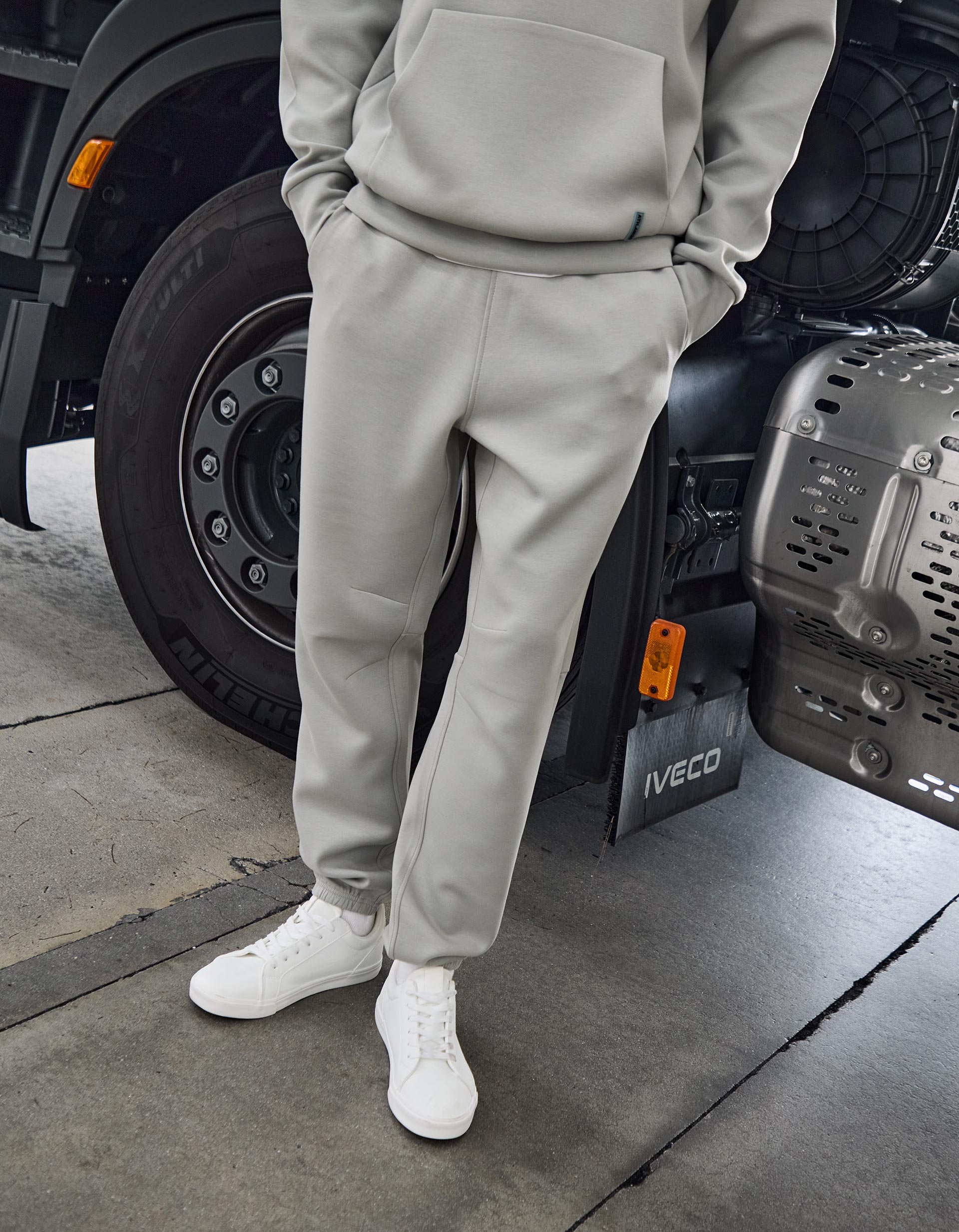 Joggers de Felpa, Homem, Verde Claro