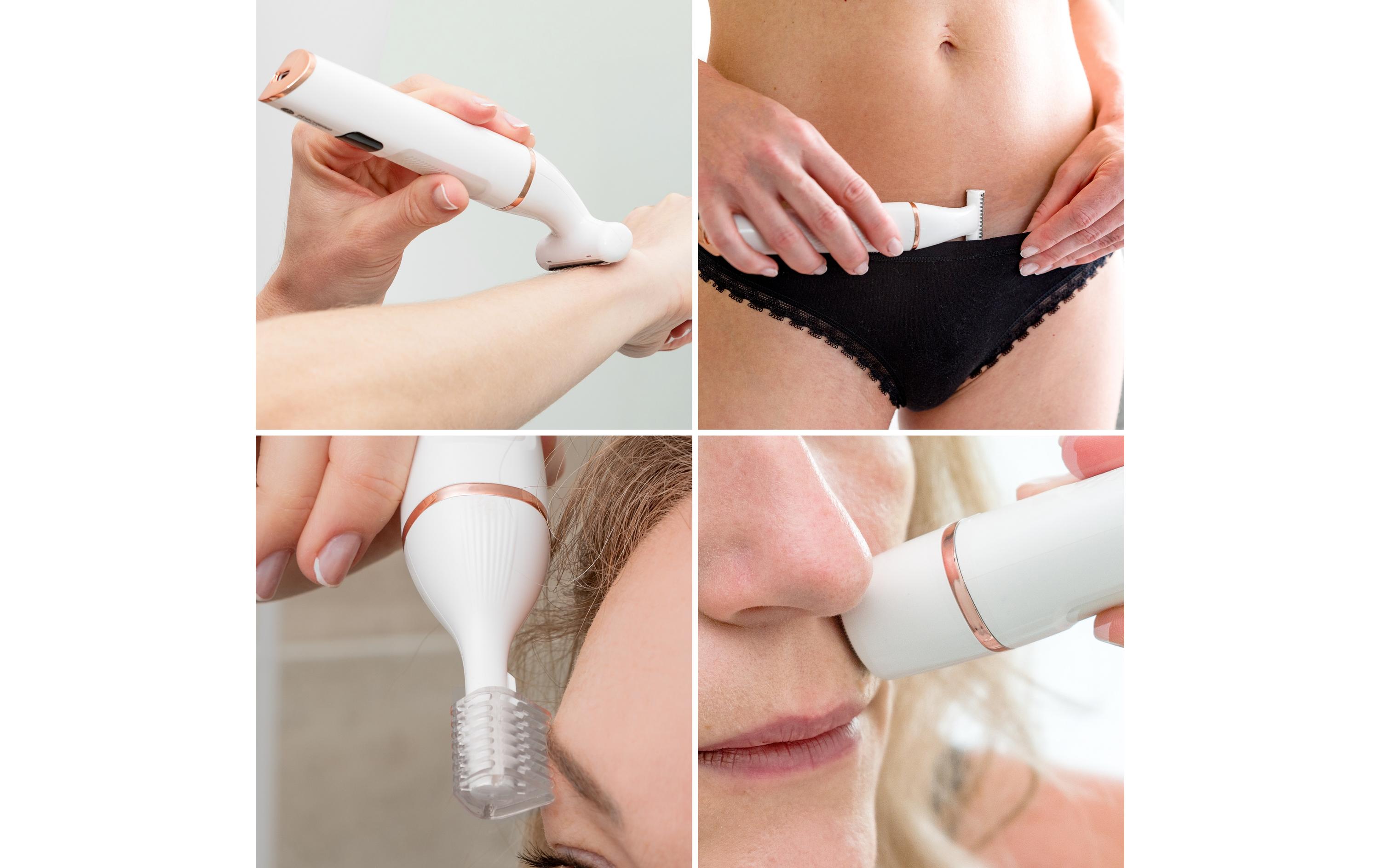 Körperrasierer Go Smooth 4-IN-1Damenrasierer Bikini-Trimmer