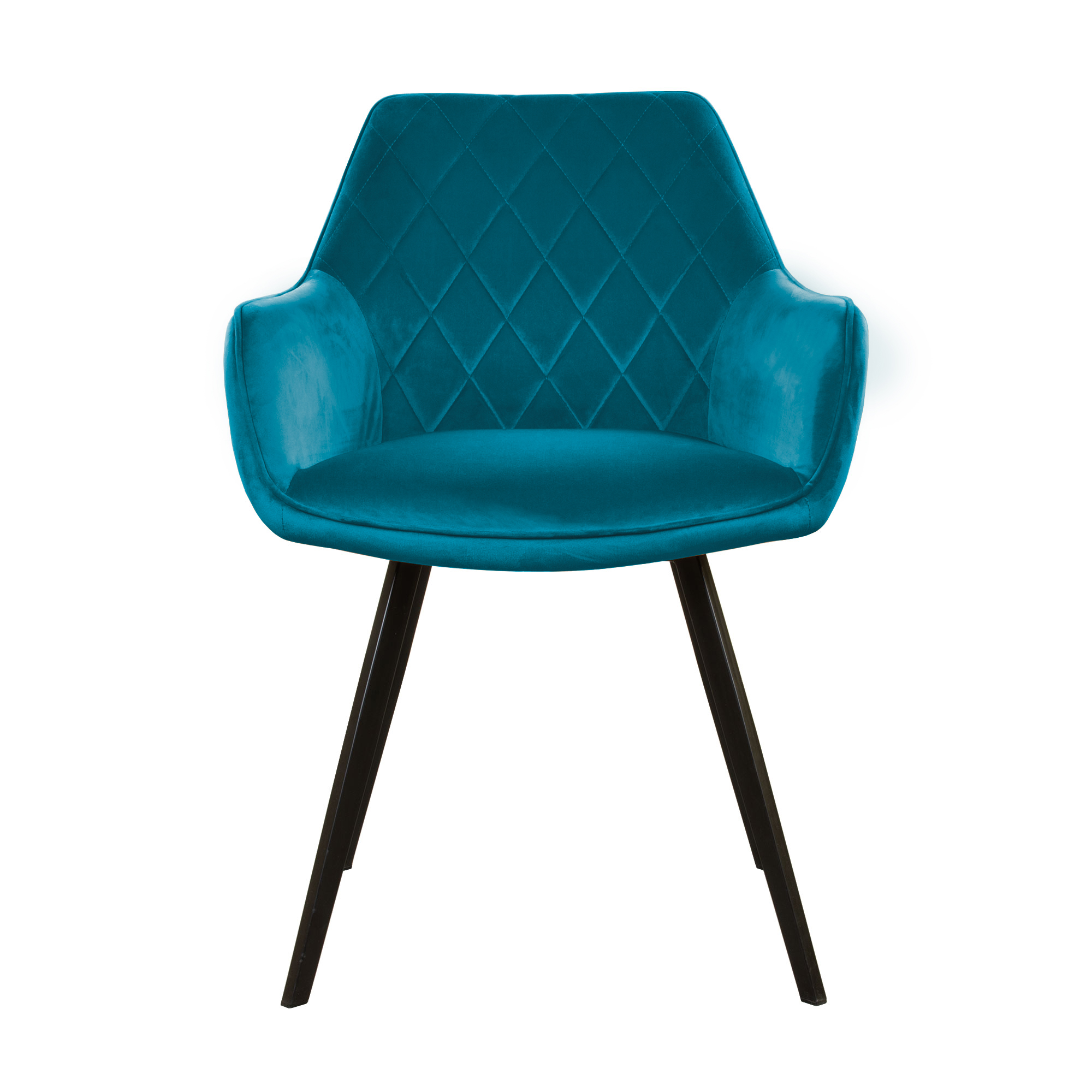 Kick eetkamerstoel  Karl Velvet - blauw