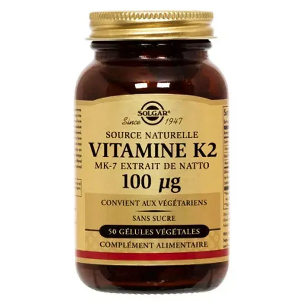 Solgar Vitamina K2 MK-7 100µg 50 cápsulas vegetais
