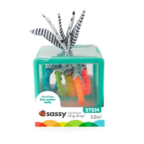 Cube sensoriel Rainbow Ring Drop - Sassy