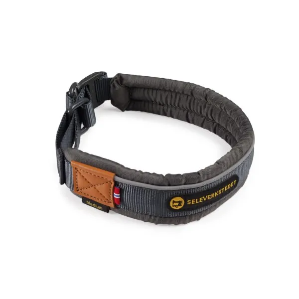 Seleverkstedet Unify dog collar Grå/brun