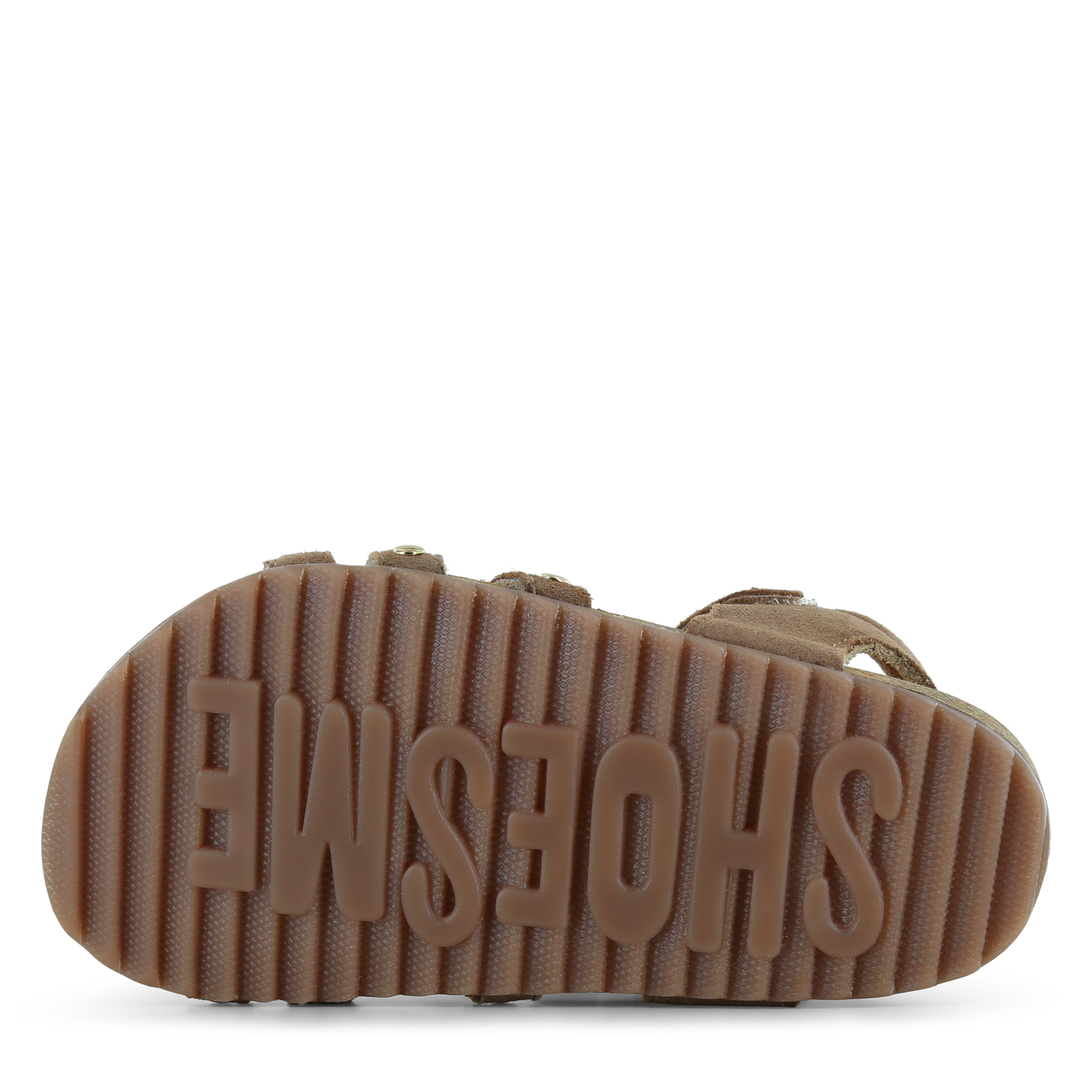 Shoesme taupe Sandale mit Heftklammern