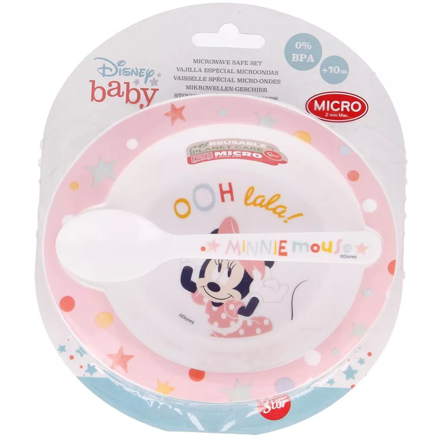 Stor Kindergeschirr Minnie Indigo Dreams 2er Set hellrosa