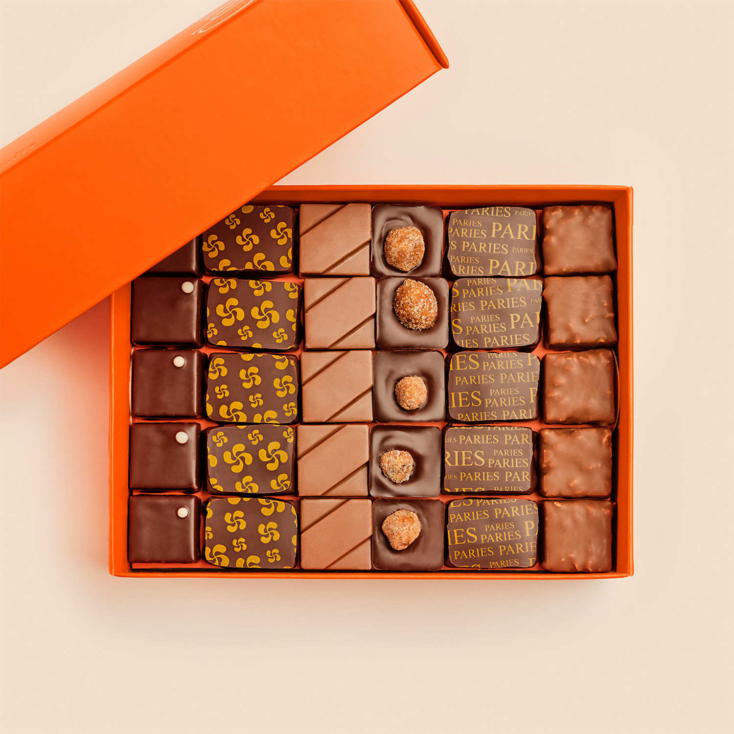 Ballotin de 90 chocolats frais Pariès
