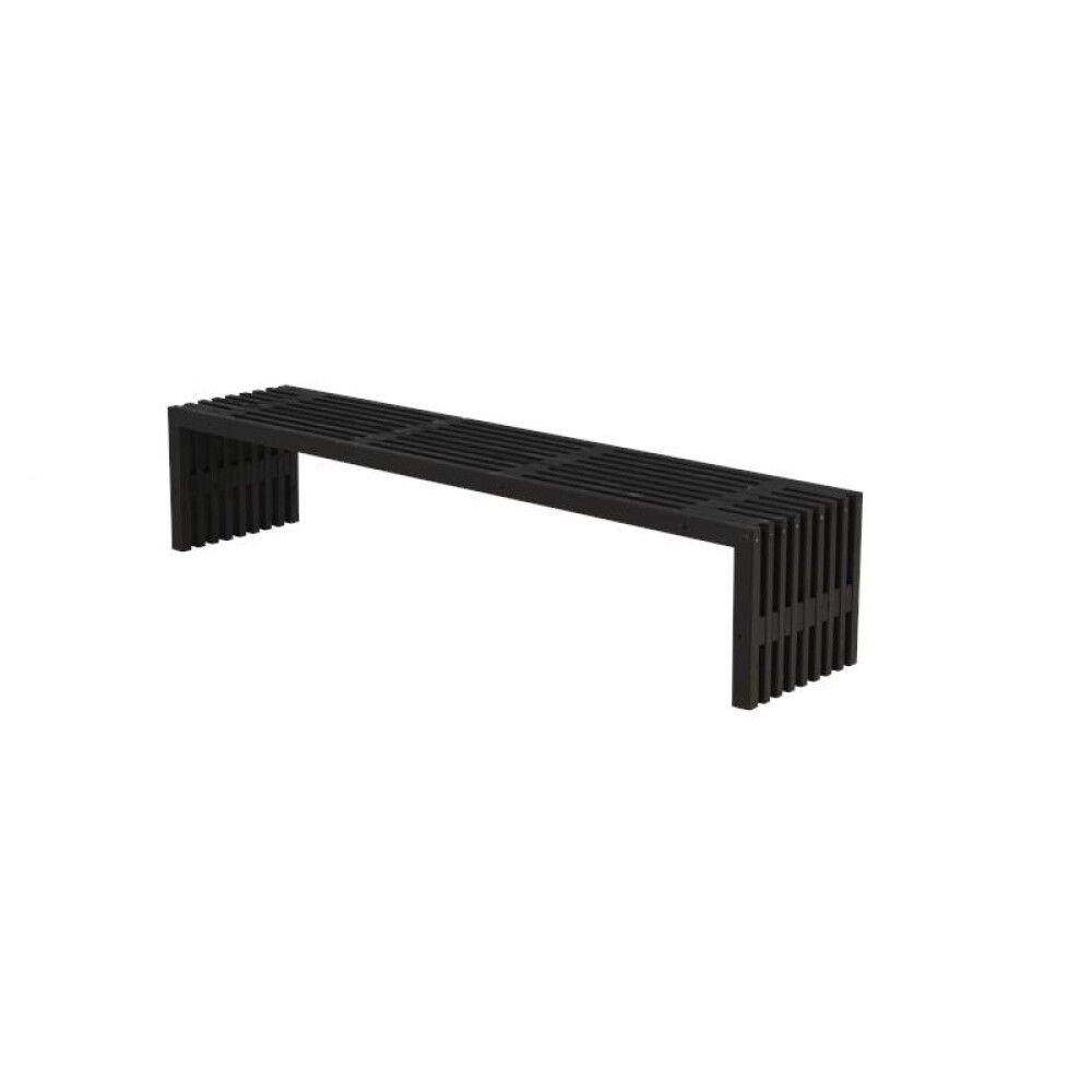 BENK PLUS TRALLEBENK/FLATBENK/BORD 218CM SVART