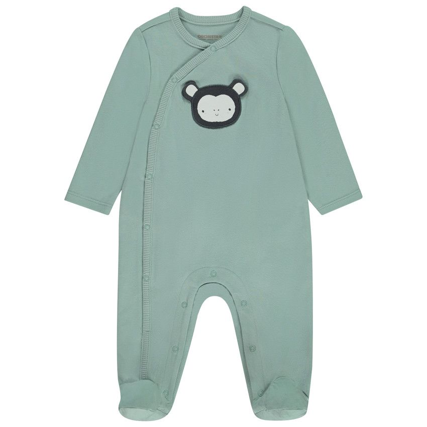 Lot de 3 dors-bien motifs singe pour bébé garçon avec ouvertures différentes selon l'âge - Ecru
