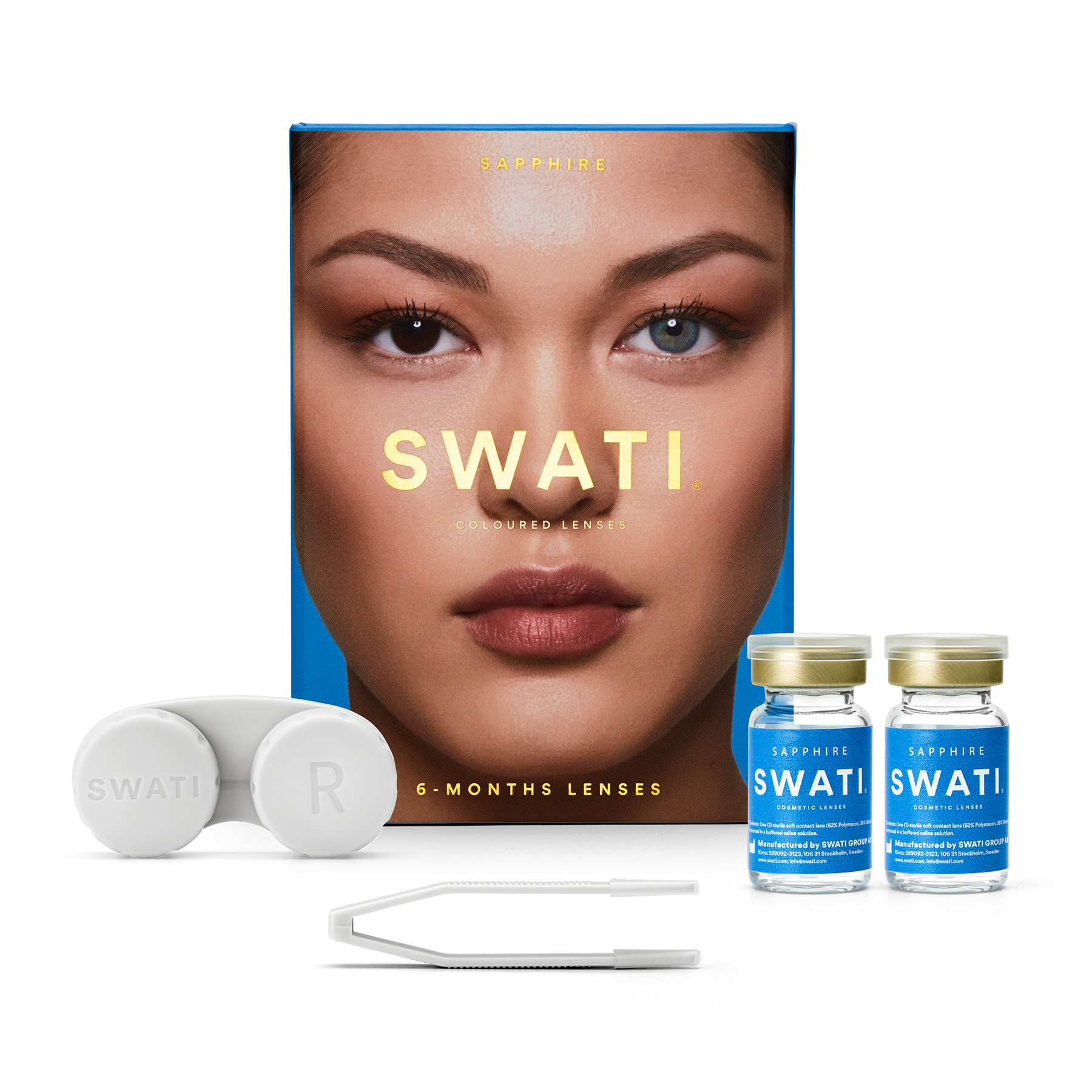 SWATI Coloured Lenses Sapphire 6 Months