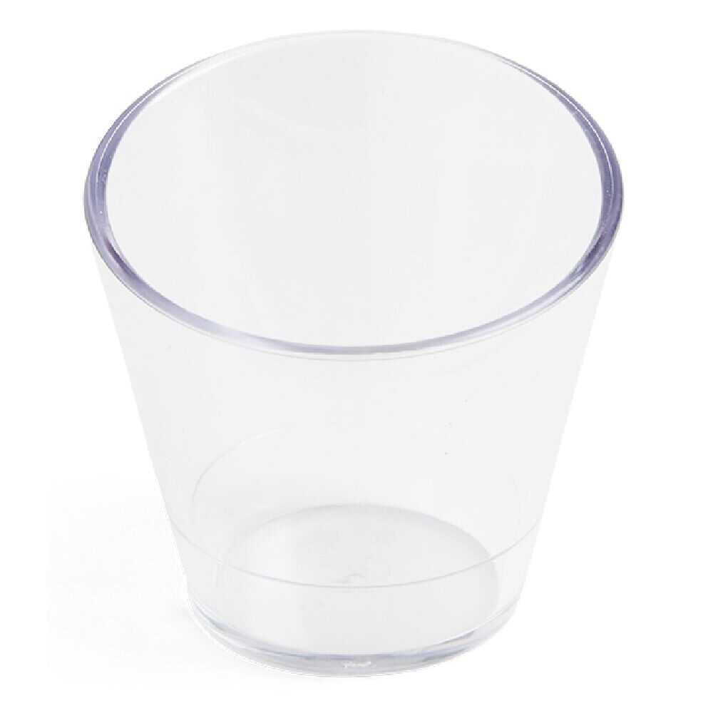 Lot de 6 verrines 100ml plastique transparent Ø6,9xH6,7cm