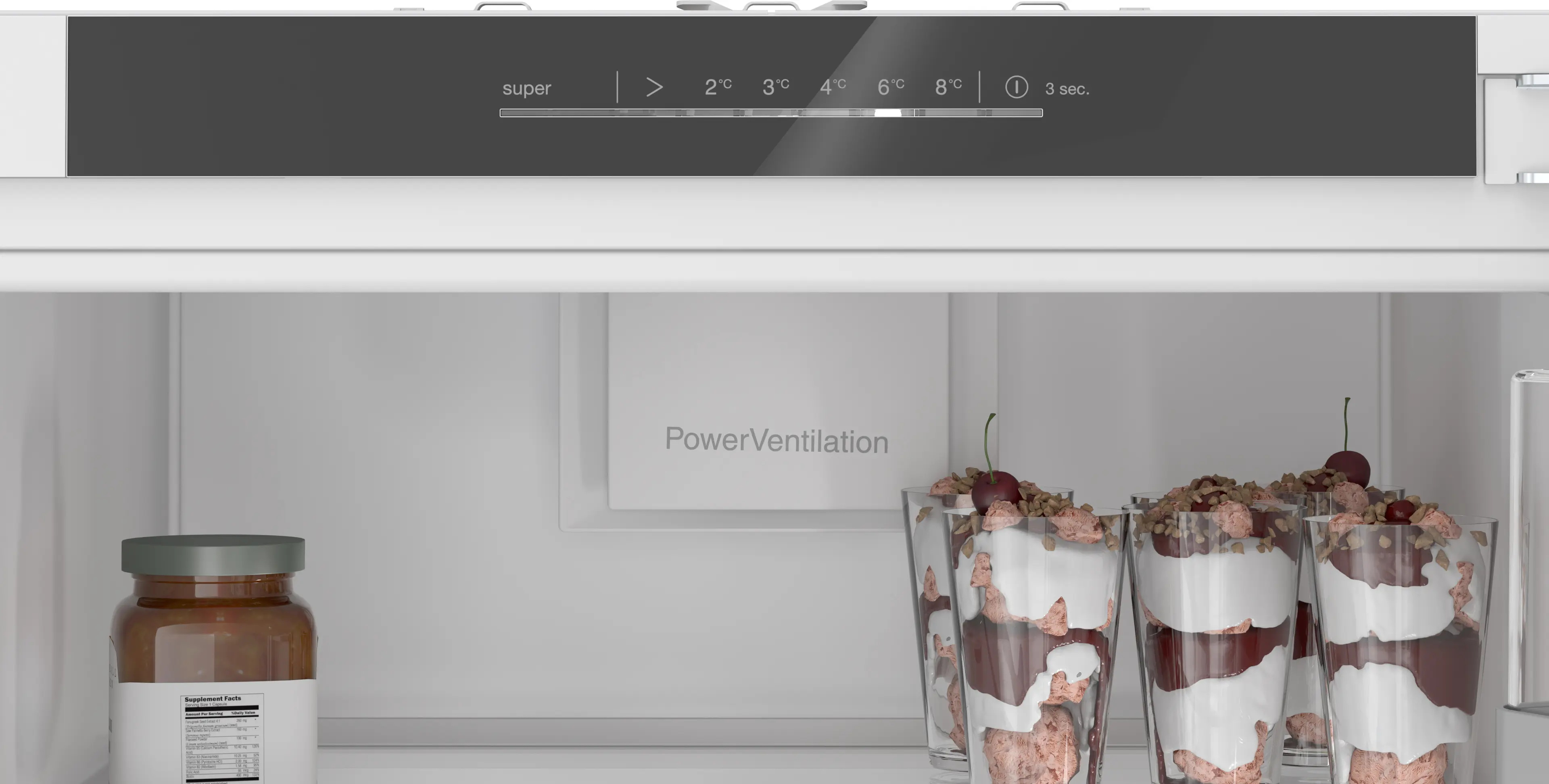 Serie 6 Inbouw koelkast 177.2 x 55.8 cm Vlakscharnier met SoftClose