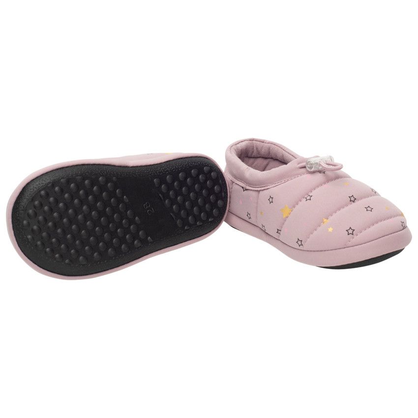 Chaussons bas imprimé étoiles all-over pour fille - Lilas