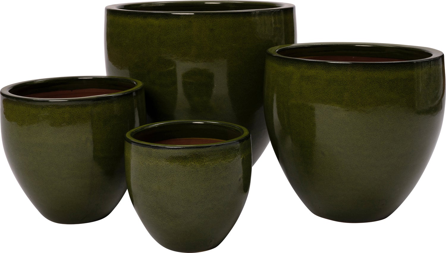 Intratuin bloempot Egg groen D 22 H 19 cm