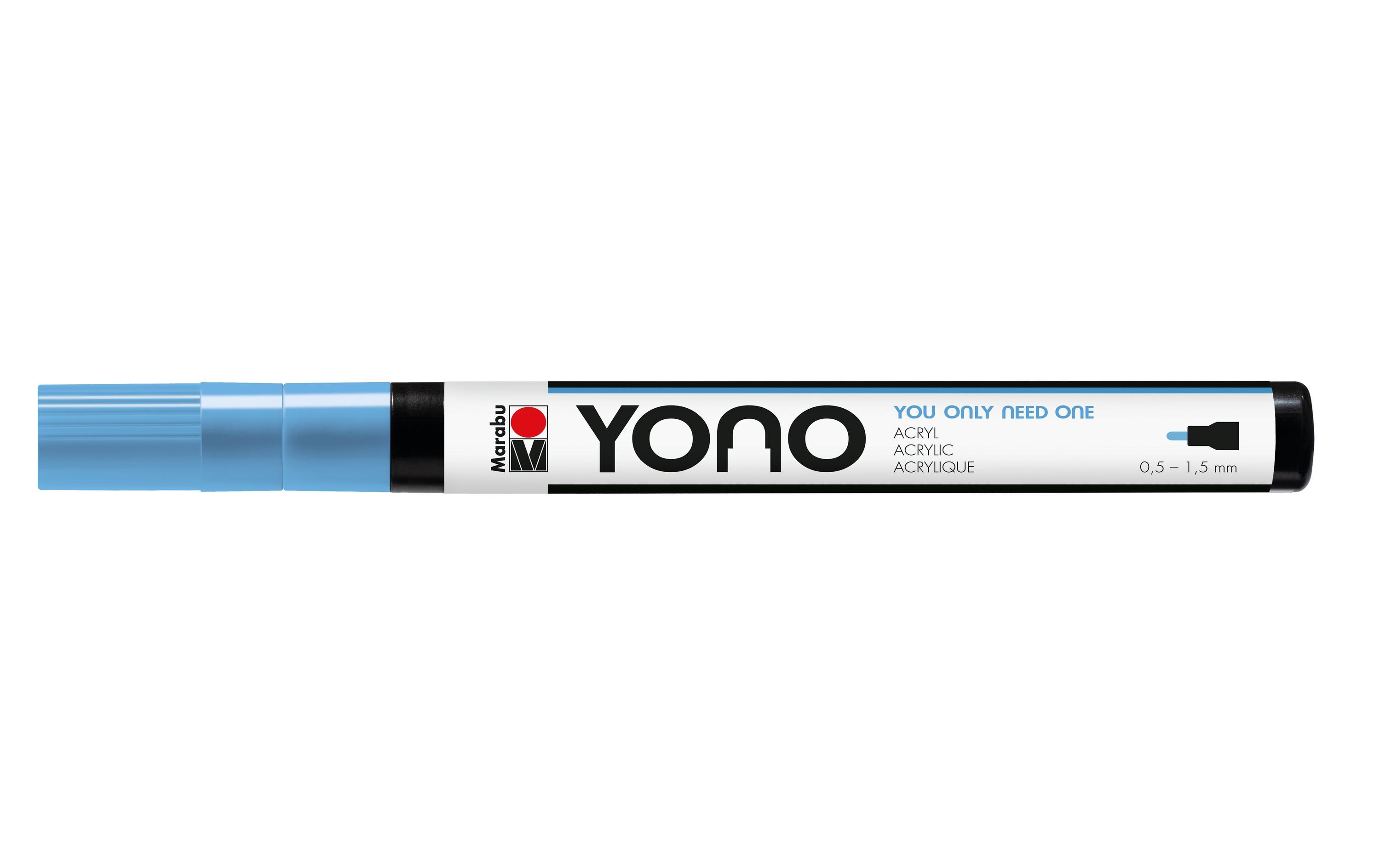 Acrylmarker YONO 0.5 - 1.5 mm PastellblauAcrylstift für alle Fälle