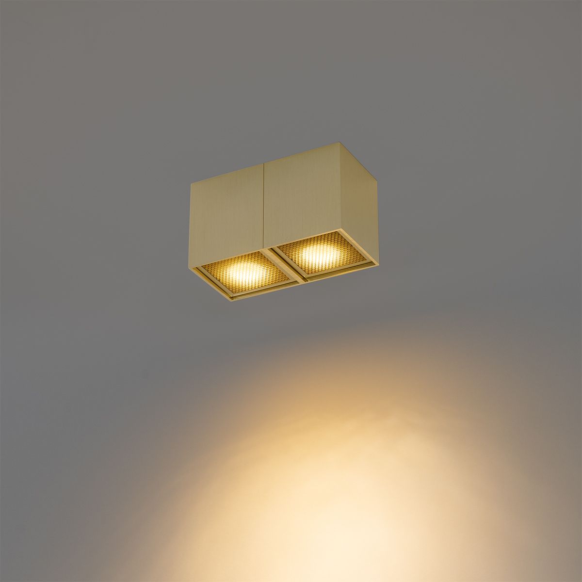 Design spot goud 2-lichts - Qubo Honey