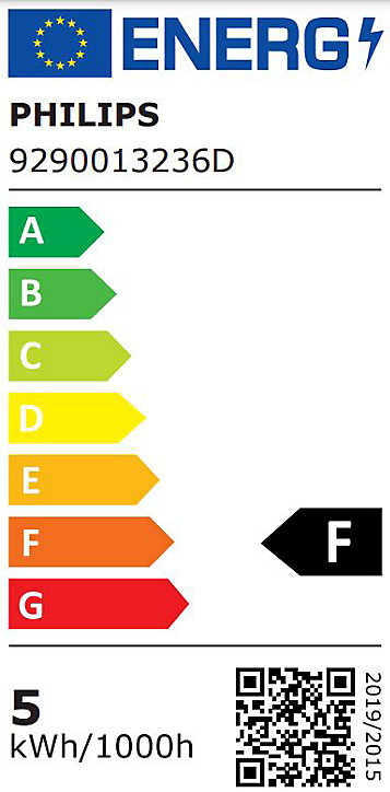Ampoule LED E27 A60 470 4,5/40W blanc chaud Eco Philips l.6 x H.10,5 cm