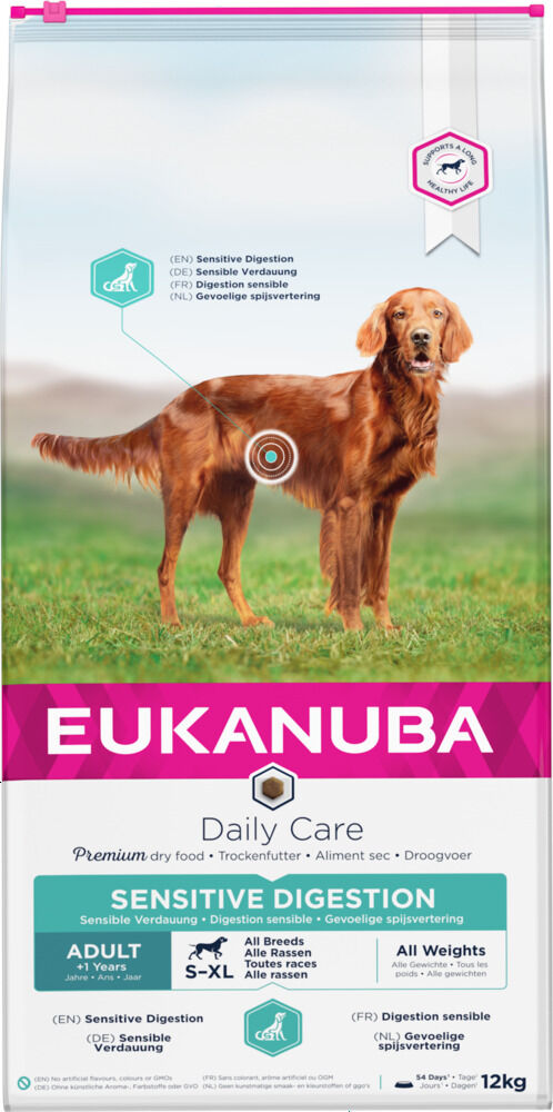 Eukanuba Daily Care Sensitive Digestion Adult - Hondenvoer - 12 Kilogram - kip