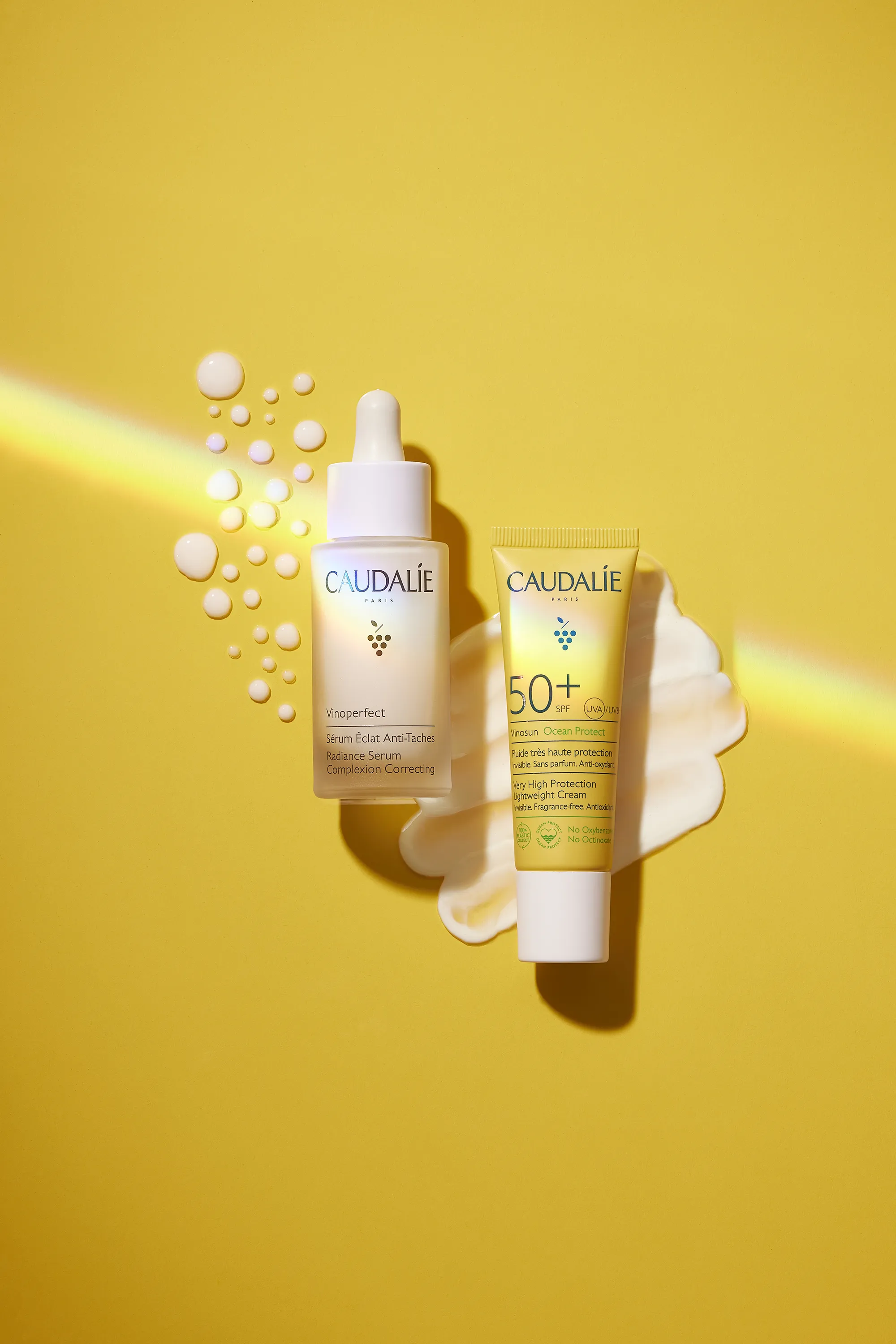 Caudalie Coffret Sérum Vinoperfect & protection solaire SPF50 offerte-30 ml