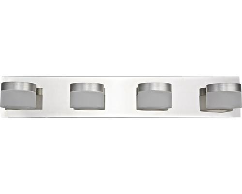 LED FLAIR wandlamp, 4-lichts, 4 x 630 lm, 3000 K, H x B 10 x 58 cm, Kynosura chroom