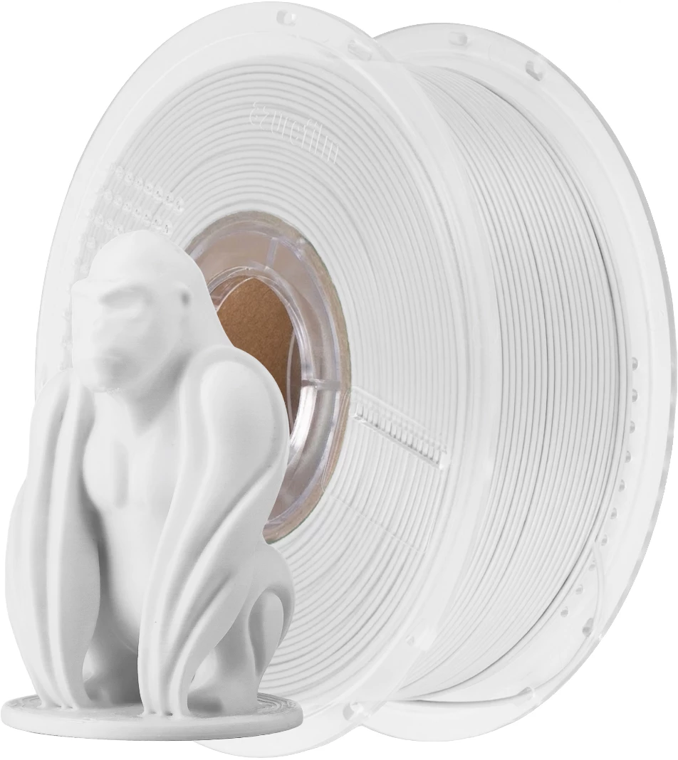 AzureFilm  PLA Matte HS White, 1,75 mm / 1000 g    PLA Material mit mattem Oberflächenfinish