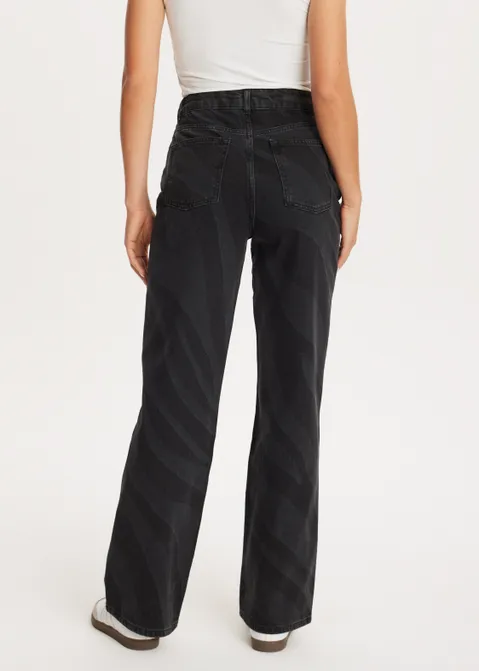 Broek met zebra print zwart (ZW.USEM)