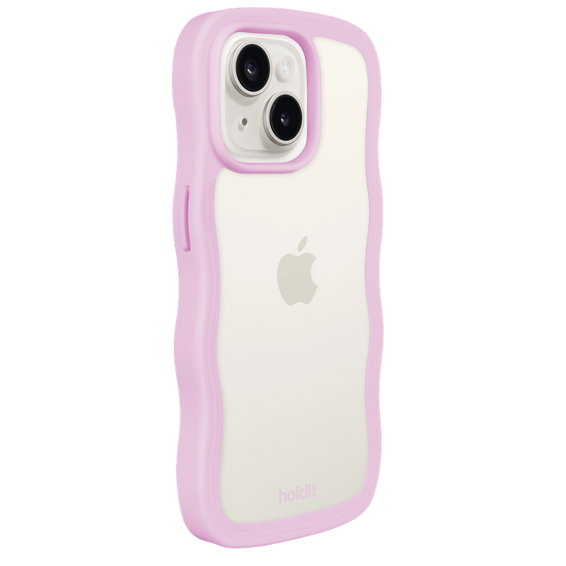 Holdit<br>Mobilcover Wavy Transparent iPhone 13/14/15