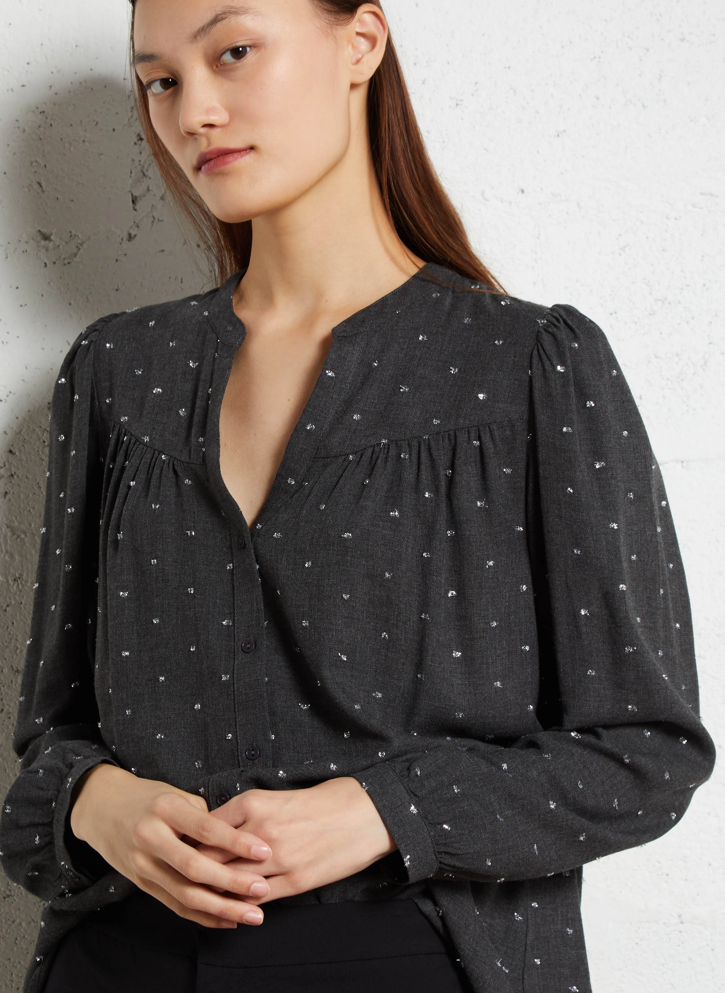 COLYN - Top col tunisien | Gris