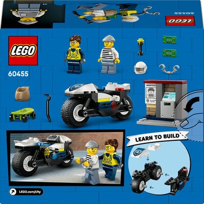 LEGO City 60455 Skurkejakt med motorsykkelpolitiet