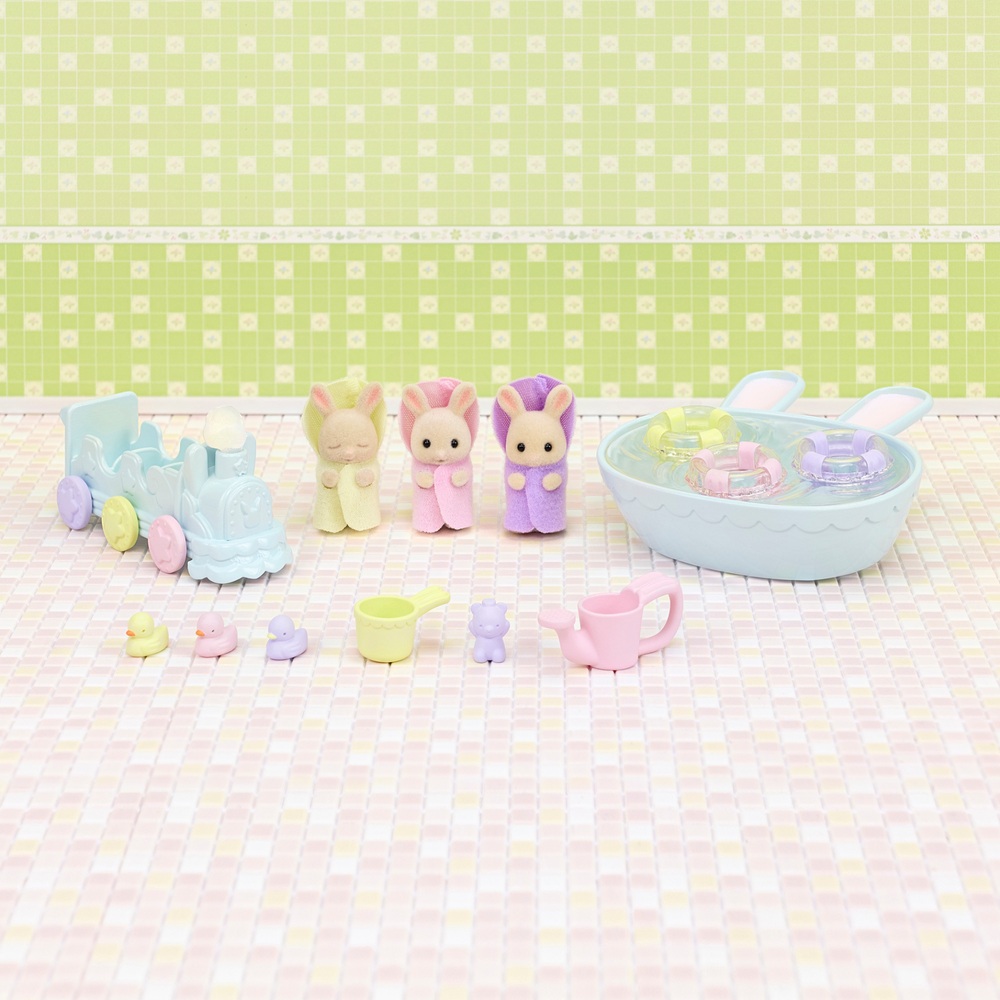 Sylvanian Families Baby-Badeset für Drillinge
