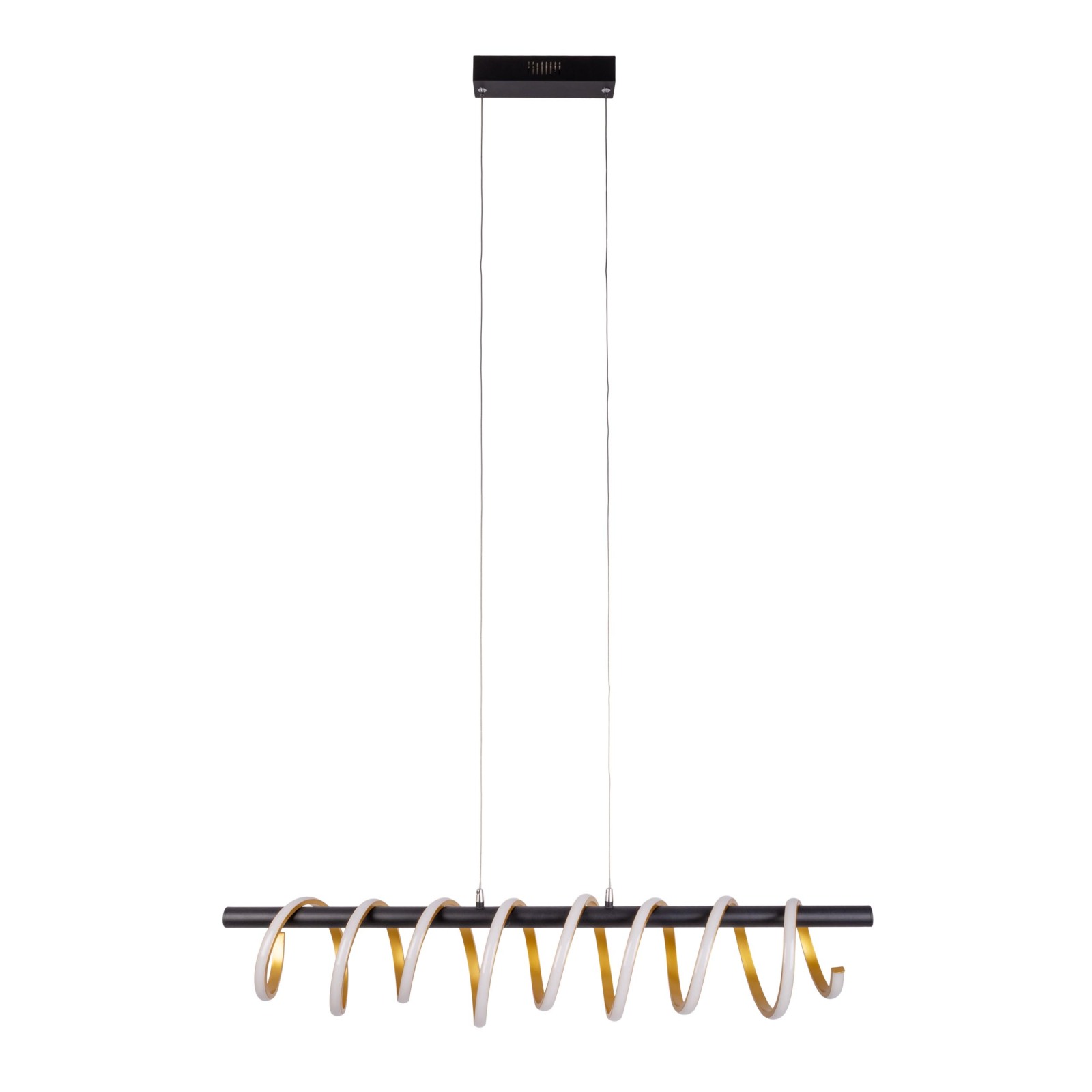 LED-Pendelleuchte BELLEZA - gold-schwarz-weiß - dimmbar