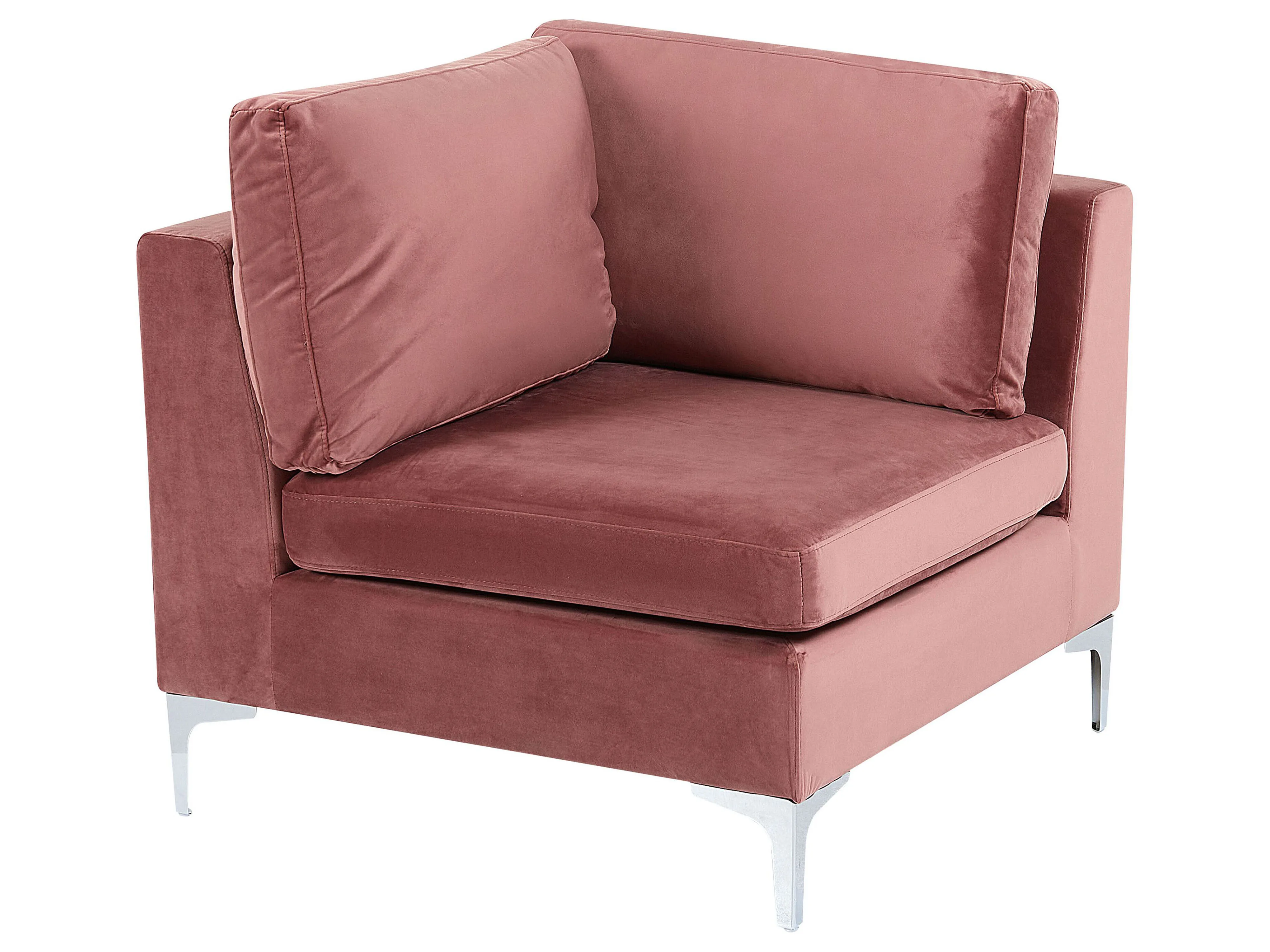 Hoekmodule EVJA Fluweel Roze