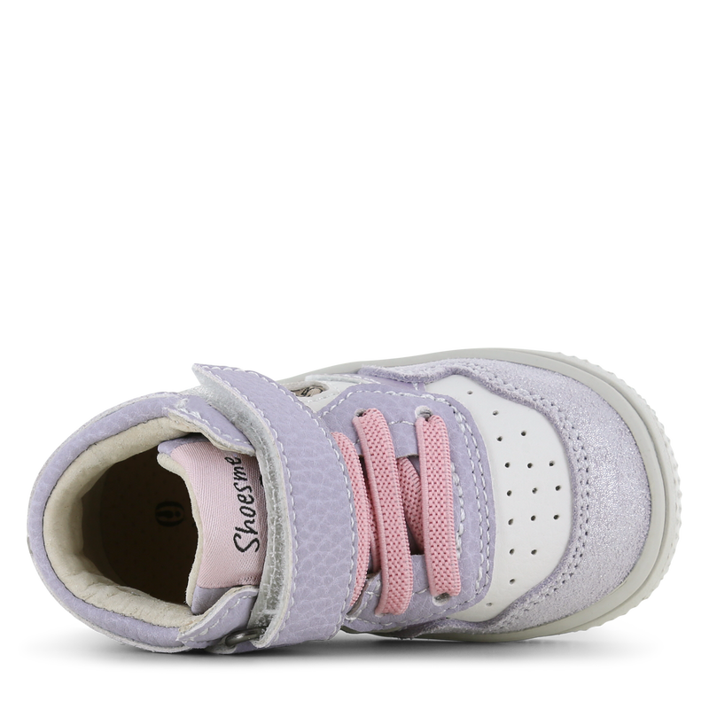 Shoesme wit-lila sneakertje Microfiber leer, Suède | Sale