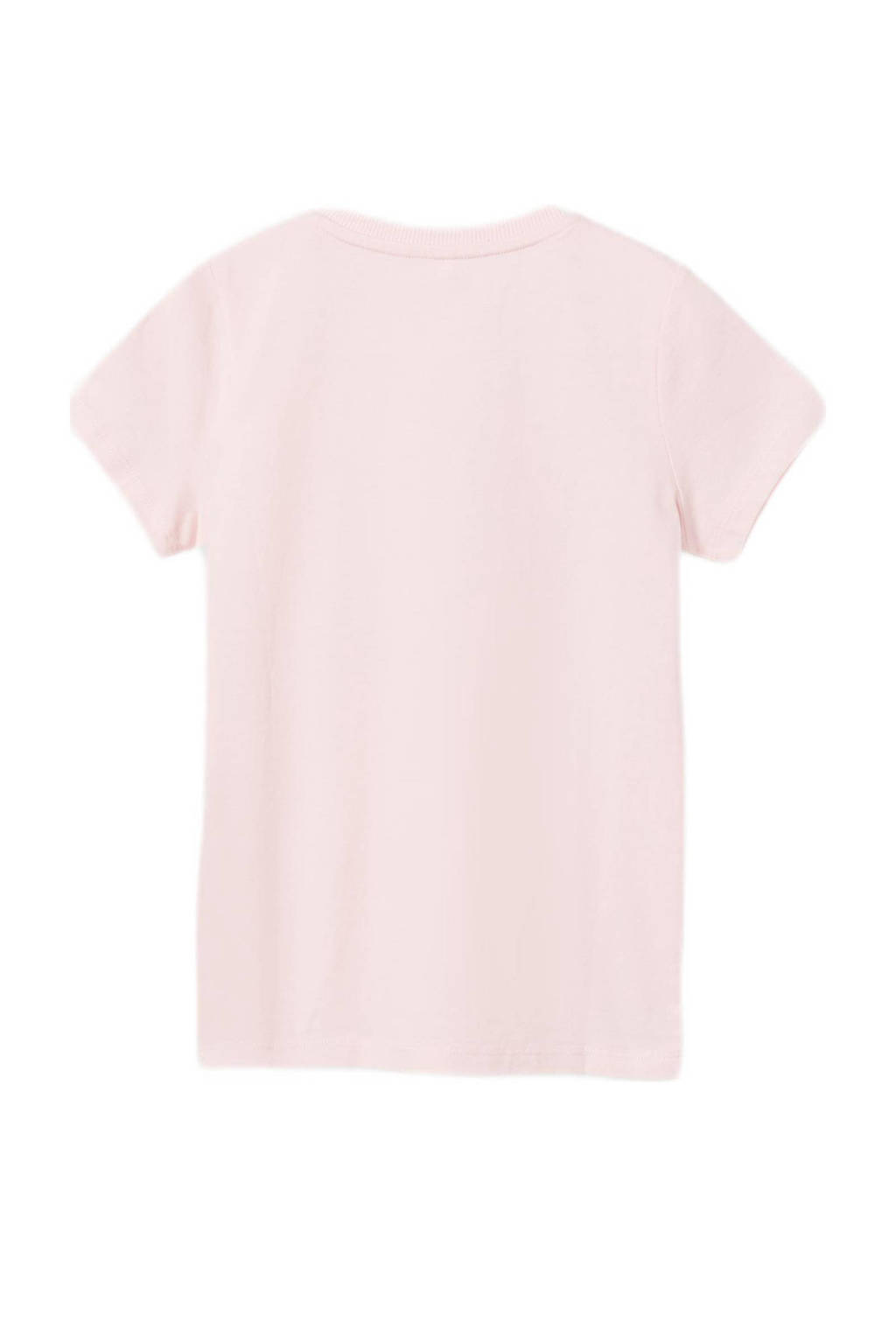 NAME IT T-shirt NKFDATRUNTE met printopdruk lichtroze
