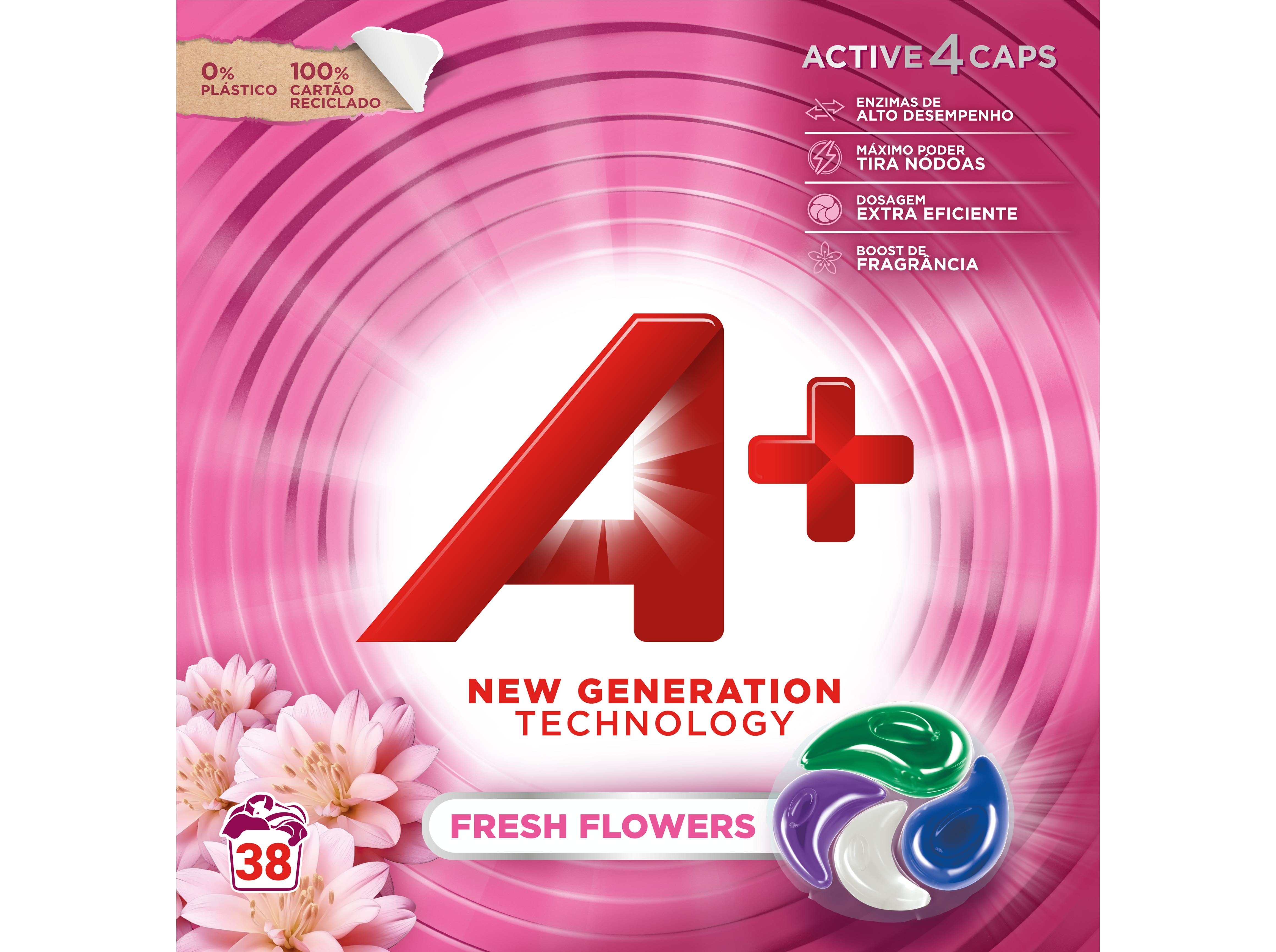 DETERGENTE ARIEL MÁQUINA ROUPA CÁPSULAS 4 EM 1 SENSAÇÕES 38 DOSES