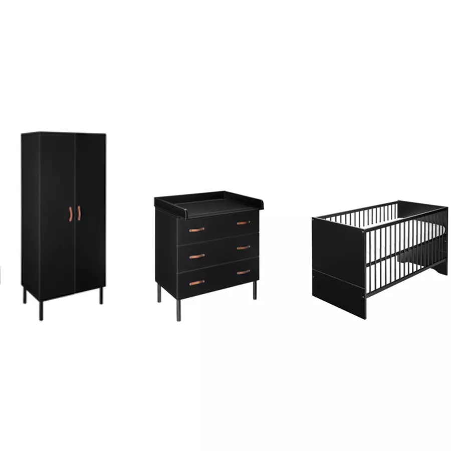 Schardt Kinderzimmer Melody Black 2-türig