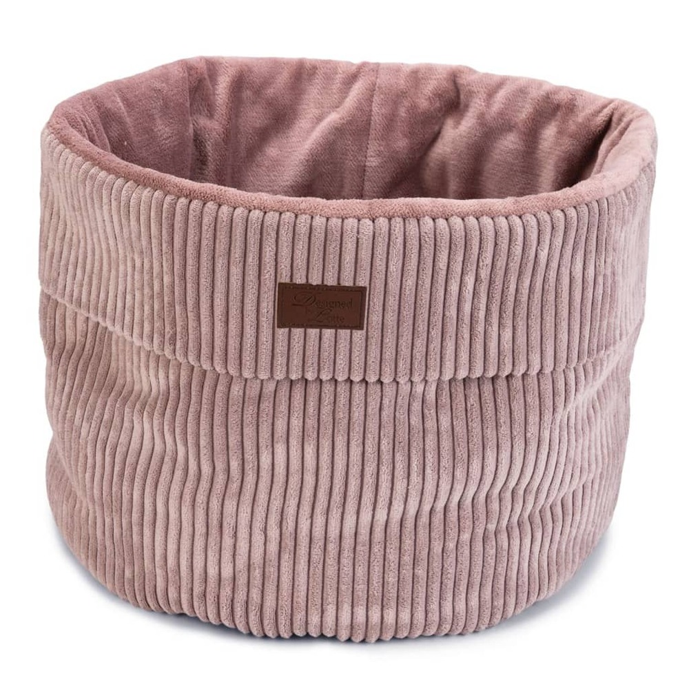 Lit nervuré pour chat rose 50x35 cm