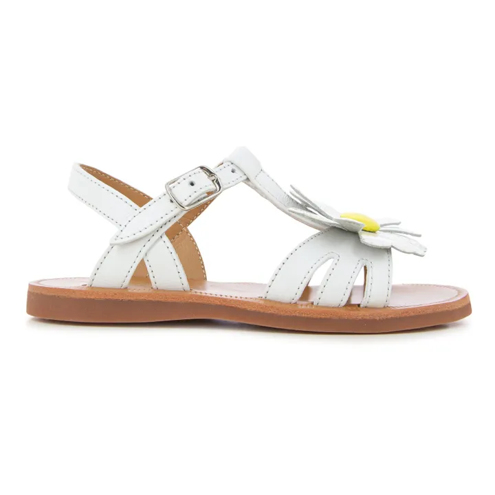 Pom d'Api Sandales Plagette Big Flo | Blanc