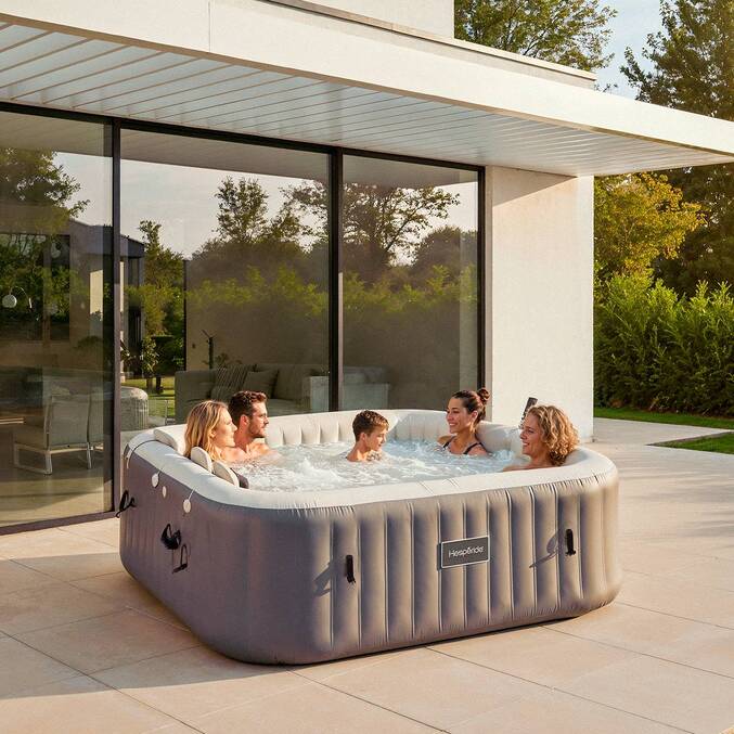 Spa gonflable connecté COMFY Taupe