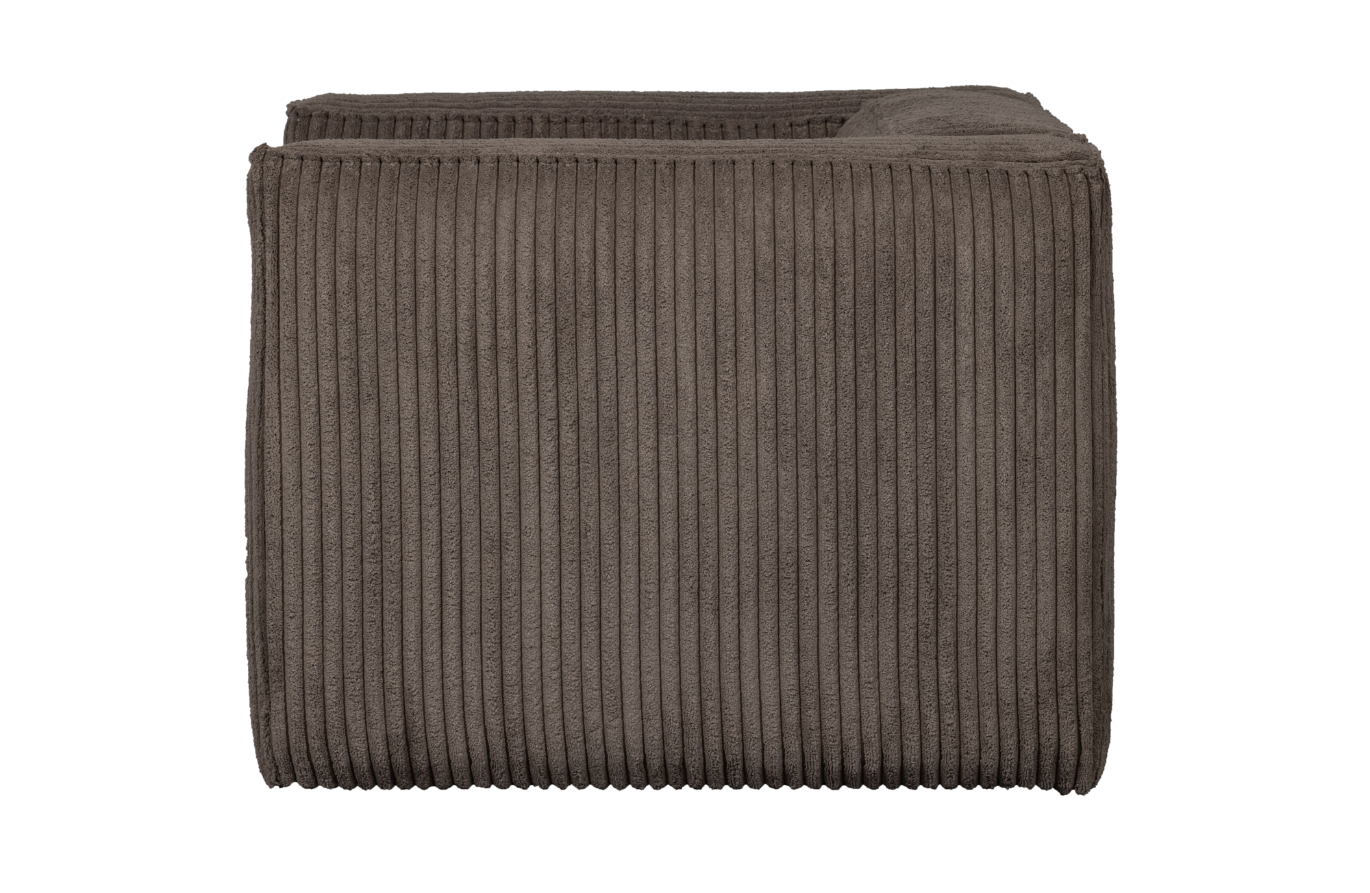 Bean fauteuil grove ribstof Mud