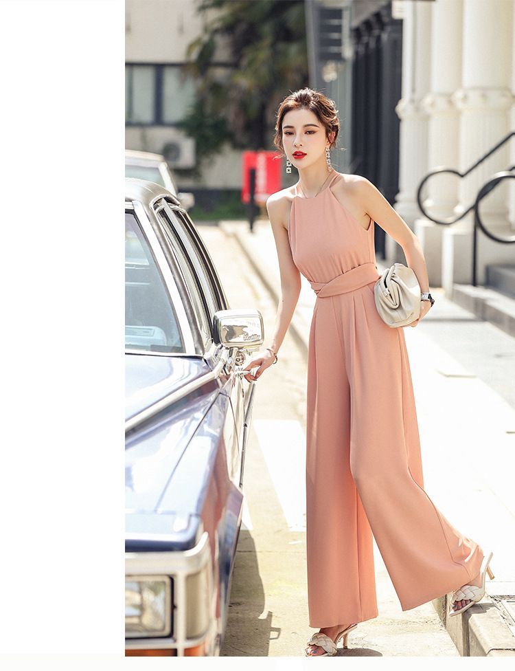 Yilda - Mouwloze jumpsuit met wijde pijpen