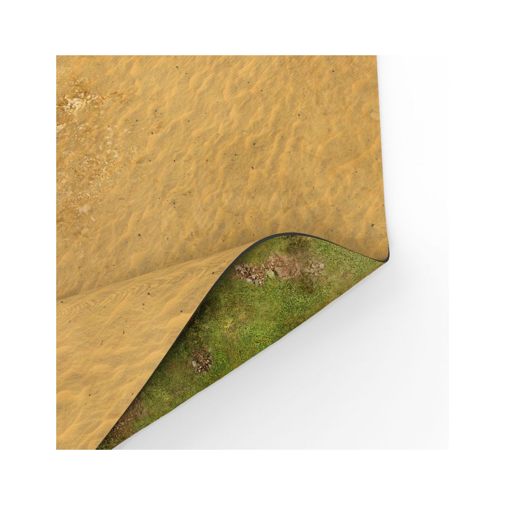 Playmats - Mousepad - Tapis Recto/Verso - Sandy Desert / Grass - 48x36