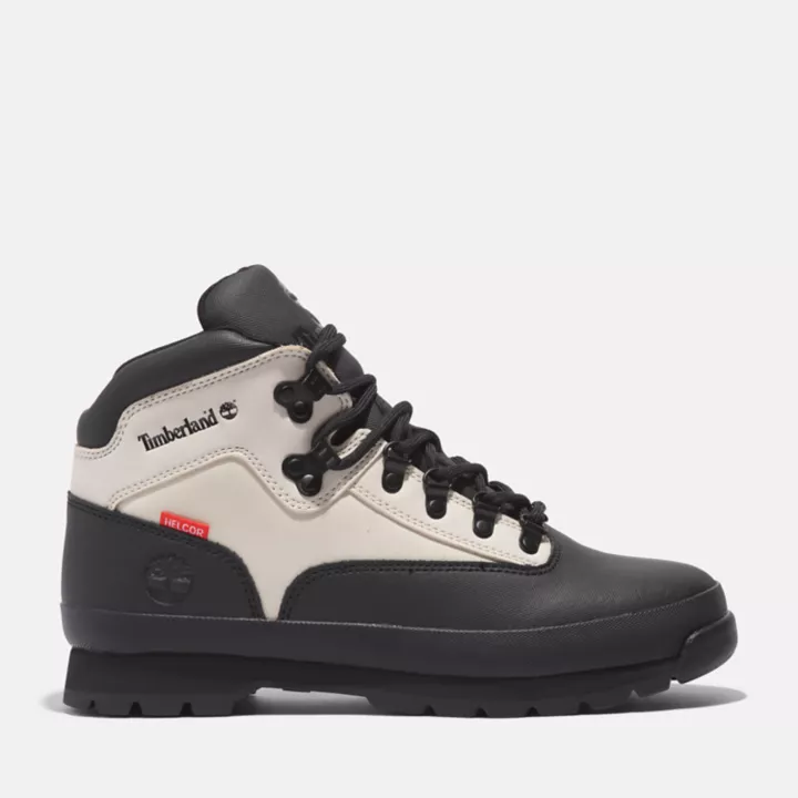 Bottine de randonnée Euro en cuir Helcor pour homme en gris clair