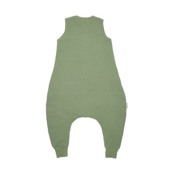 Meyco Baby Slaapzak Jumper Winter Hydrofiel Uni Pre-Washed Olive Green 104 cm