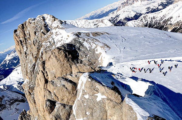 Skisafari Bellamonte in den Dolomiten